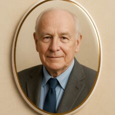 Fotoceramika 8x11 owalna ze złotym paskiem kolorowa