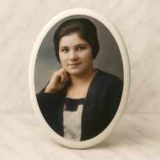 Fotoceramika 8x11 owalna bez paska kolorowa