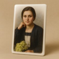 Fotoceramika 9x12 prostokątna bez paska kolorowa